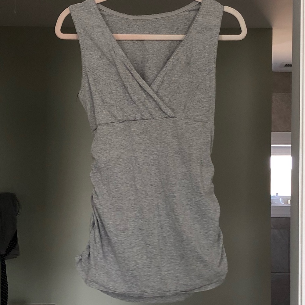Gray Nursing Tank Top